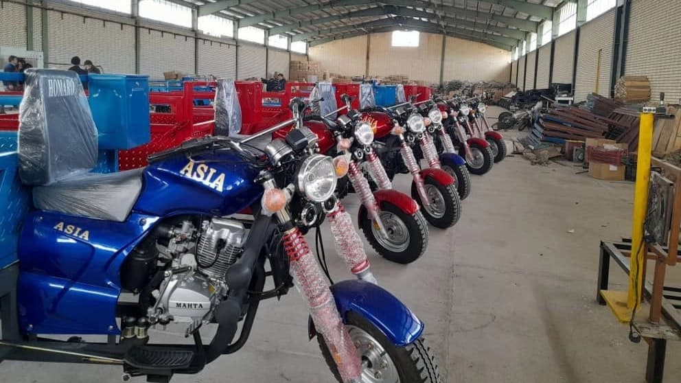 Üç tekerlekli Asya motoru